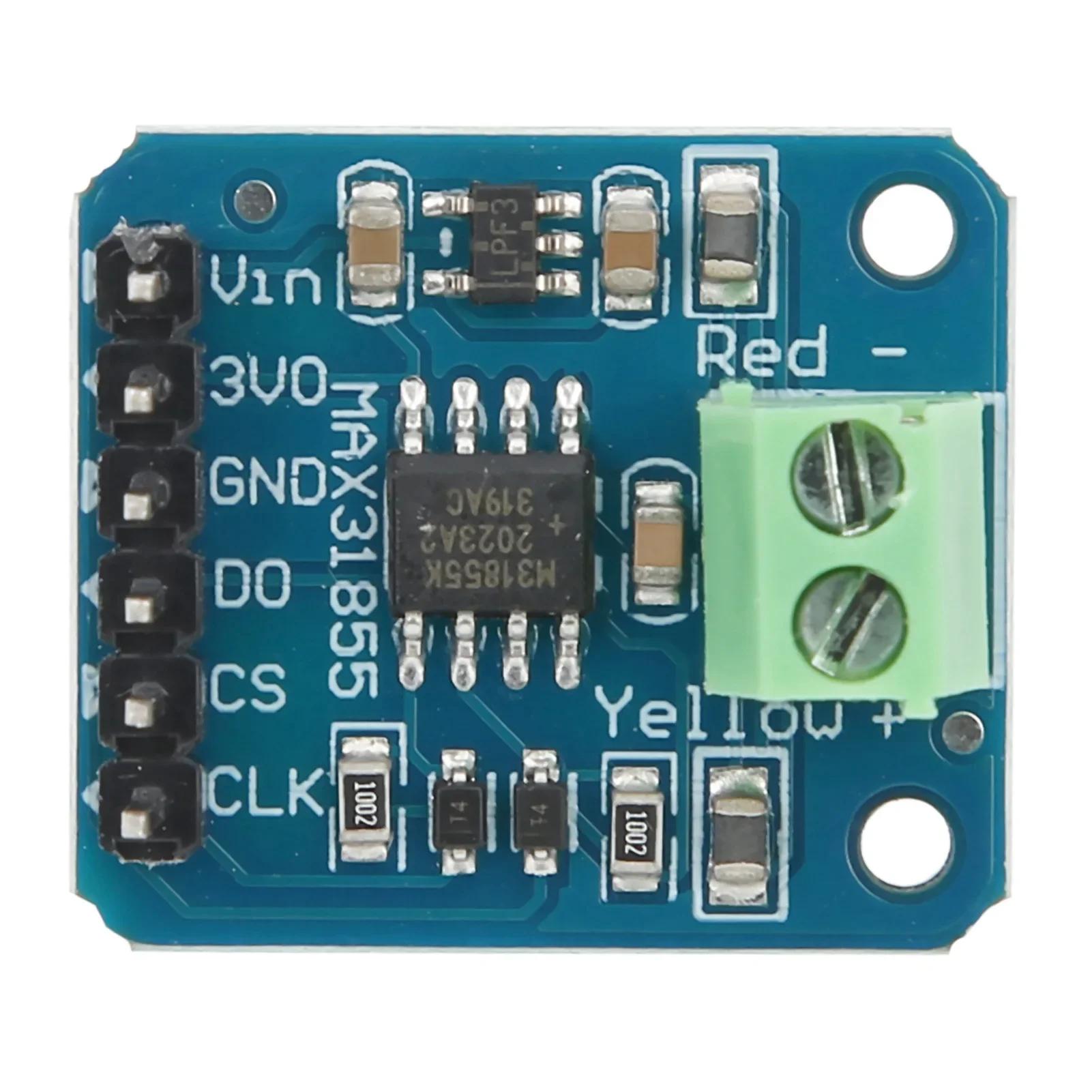MAX31855 Temperature Sensor Module K Type Thermocouple Temperature Sensor Module ‑200℃ to +1350℃ SPI Port Digital Output синій
MAX31855 Temperature Sensor Module K Type Thermocouple Temperature Sensor Module ‑200℃ to +1350℃ SPI Port Digital Output синій