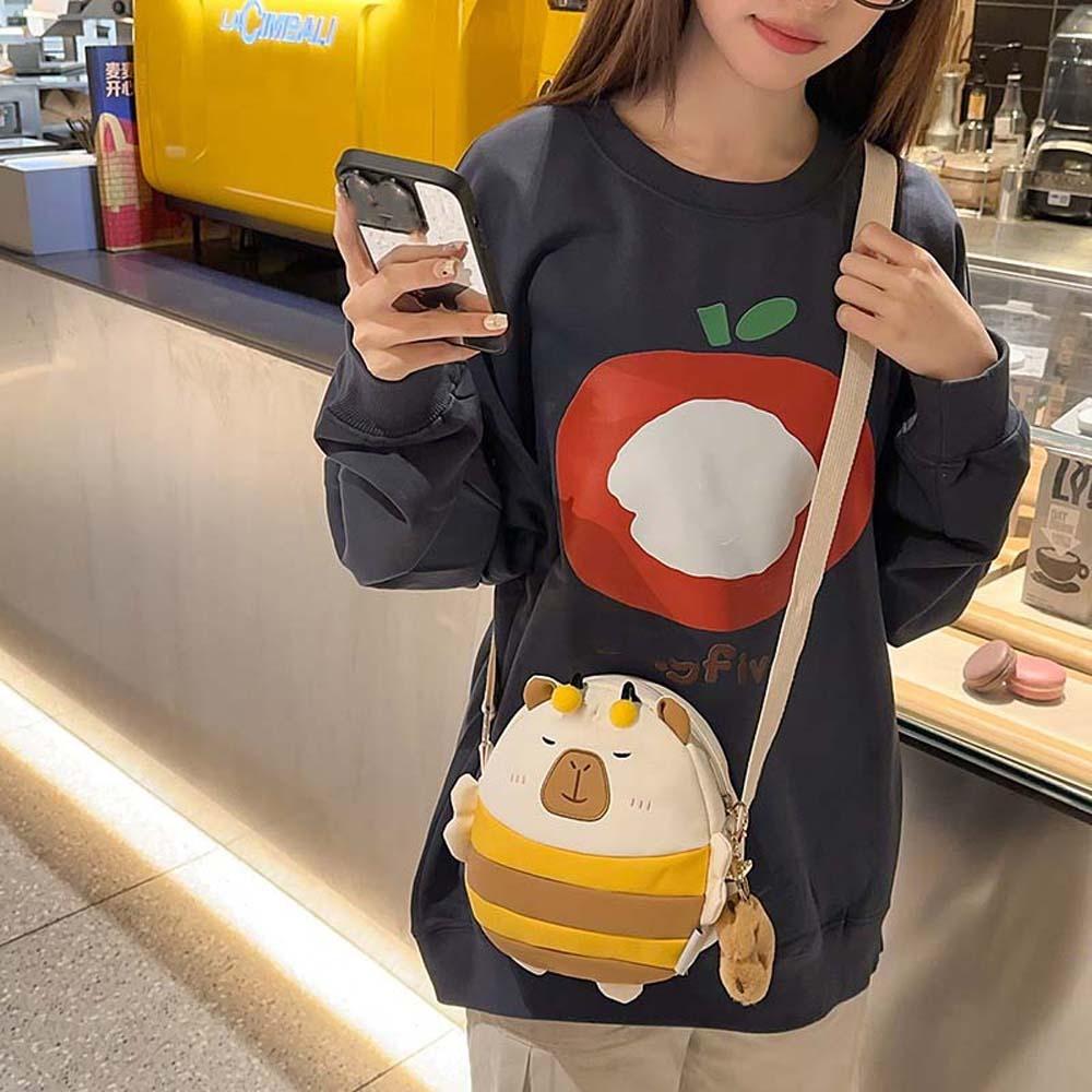 Plush Doll Pendant Capybara Nylon Bag Large Capacity Creative Crossbody Bag Women White Without Pendant
Plush Doll Pendant Capybara Nylon Bag Large Capacity Creative Crossbody Bag Women White Without Pendant