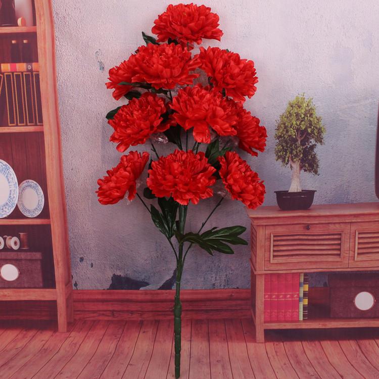 Simulation peony flower 10 heads rich and core-spun peony simulation flower wedding home studio decoration artificial fake flower
Simulation peony flower 10 heads rich and core-spun peony simulation flower wedding home studio decoration artificial fake flower