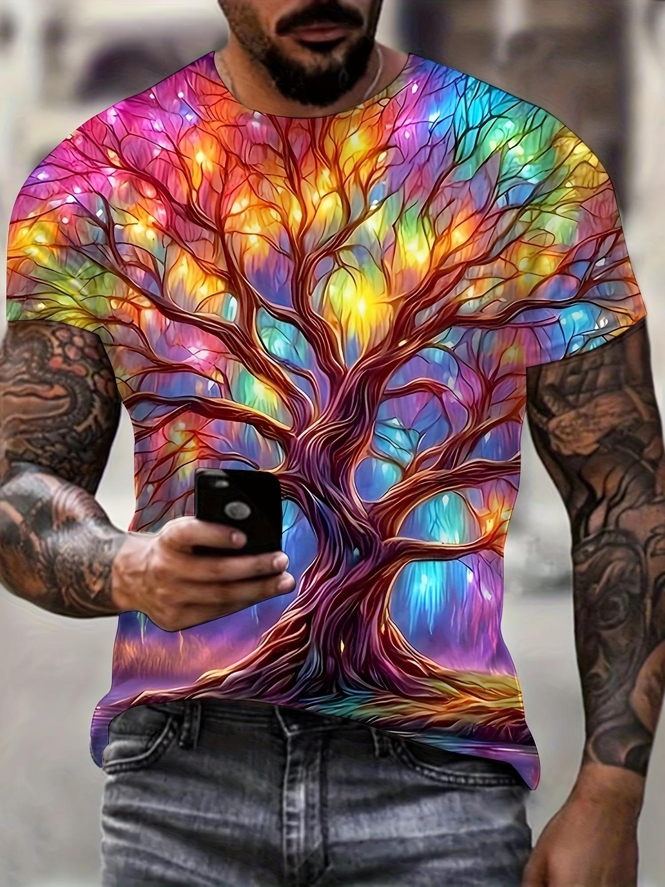 Cool Tree T-Shirt Men s Casual Short Sleeved T-Shirt 3d Print Tops Summer Fashion Streetwear Oversized Men s Clothing S
Cool Tree T-Shirt Men s Casual Short Sleeved T-Shirt 3d Print Tops Summer Fashion Streetwear Oversized Men s Clothing S