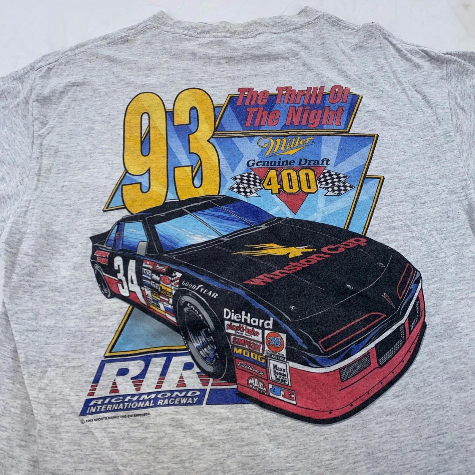 vintage 90s NASCAR RICHMOND INTERNATIONAL RACEWAY MILLER BEER T-Shirt LARGE soft S
vintage 90s NASCAR RICHMOND INTERNATIONAL RACEWAY MILLER BEER T-Shirt LARGE soft S