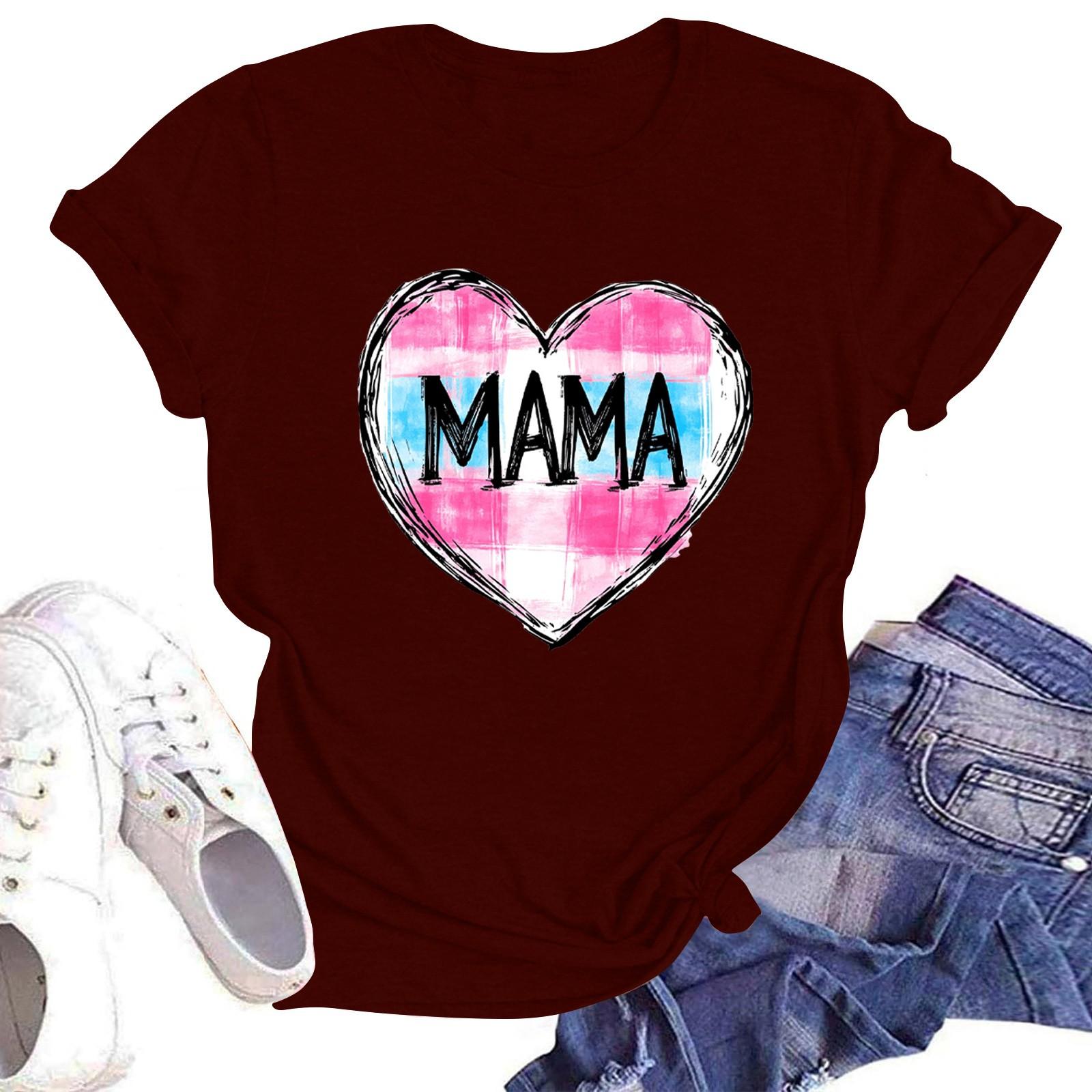 Women s Round Neck Casual Printed Short-sleeved T-shirt Top XL винний
Women s Round Neck Casual Printed Short-sleeved T-shirt Top XL винний