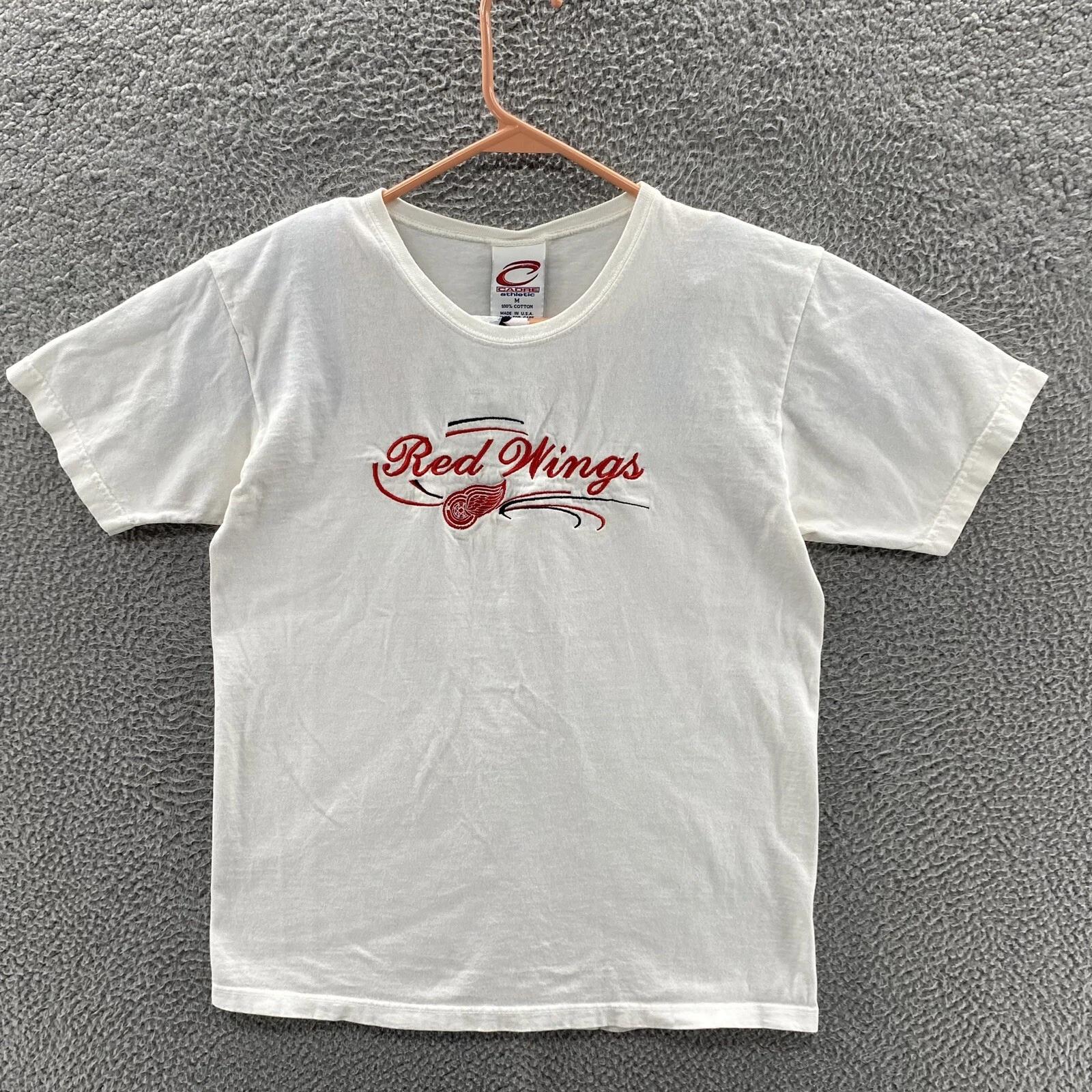 VINTAGE Detroit Red Wings T Shirt Men Medium White Embroidered Made USA 90s M
VINTAGE Detroit Red Wings T Shirt Men Medium White Embroidered Made USA 90s M
