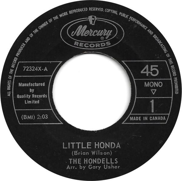 Пластинка 7 дюймов HONDELLS Little Honda 72324X Mercury 1964 Канада Рок Б/у
Пластинка 7 дюймов HONDELLS Little Honda 72324X Mercury 1964 Канада Рок Б/у