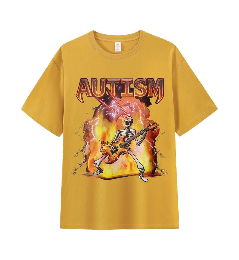 Autism Skeleton Fire Funny Neurodivergent Graphic Tshirt Unisex Women Retro Oversized Tshirts Summer ONeck Short Sleeve T Shirts 4XL
Autism Skeleton Fire Funny Neurodivergent Graphic Tshirt Unisex Women Retro Oversized Tshirts Summer ONeck Short Sleeve T Shirts 4XL