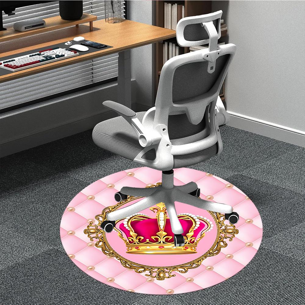 1pc Crown Print Chair Carpet for Office Non Slip, Machine Washable Rug for Office, Room Holiday Decor for Christmas, Birthday Polyester 80cm
1pc Crown Print Chair Carpet for Office Non Slip, Machine Washable Rug for Office, Room Holiday Decor for Christmas, Birthday Polyester 80cm