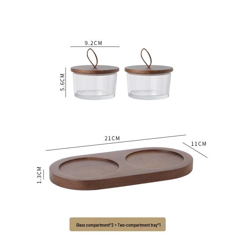 Ruhan New Chinese Style Glass Fruit Plate with Wooden Stand
Ruhan New Chinese Style Glass Fruit Plate with Wooden Stand