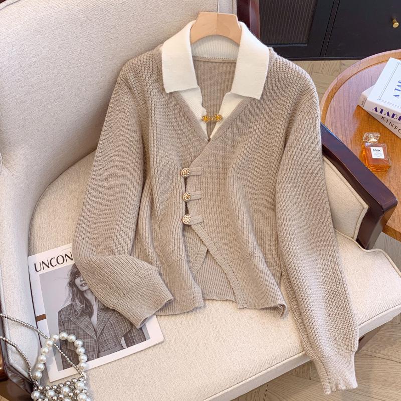 Кофта кардиган вязаная из двух частей Тяжелопромышленный Повседневный Свободный Лацкан Темперамент С длинным рукавом Свитер Рубашка L
Кофта кардиган вязаная из двух частей Тяжелопромышленный Повседневный Свободный Лацкан Темперамент С длинным рукавом Свитер Рубашка L