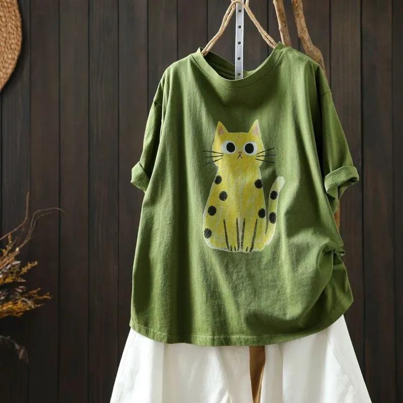 T-shirt Women Versatile Summer Casual Large Size Loose Round Neck Pullover Short-sleeved Tops XXXXL зелений
T-shirt Women Versatile Summer Casual Large Size Loose Round Neck Pullover Short-sleeved Tops XXXXL зелений