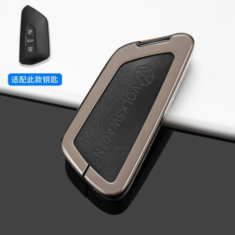 New Zinc Alloy Leather Car Remote Key Case Cover Shell For Volkswagen VW Golf 8 MK8 ID.3 ID.4 ID-6 2022 2023 MK8 Cupra Acce
New Zinc Alloy Leather Car Remote Key Case Cover Shell For Volkswagen VW Golf 8 MK8 ID.3 ID.4 ID-6 2022 2023 MK8 Cupra Acce