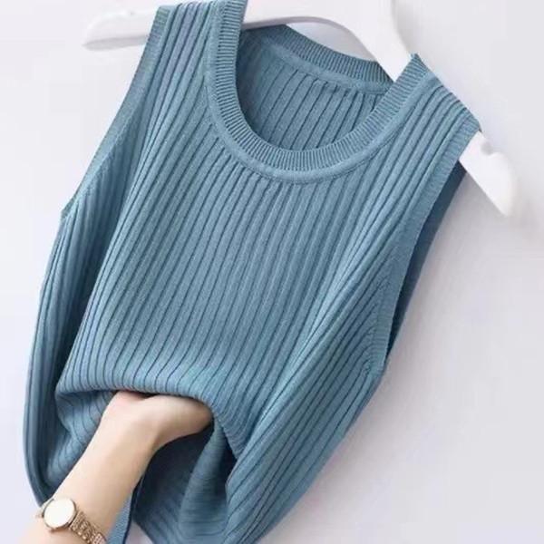 New vest women s round neck large size pullover with thin bottom and slim body, simple and thin inside and sleeveless. 3xl (67.5-75kg)
New vest women s round neck large size pullover with thin bottom and slim body, simple and thin inside and sleeveless. 3xl (67.5-75kg)