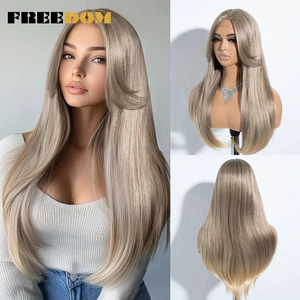 FREEDOM Synthetic Lace Front Wigs For Women Ombre Brown Blonde 24 Inches Long Straight Lace Wig With Bangs Highlight Cosplay Wig (as the picture,26inches)
FREEDOM Synthetic Lace Front Wigs For Women Ombre Brown Blonde 24 Inches Long Straight Lace Wig With Bangs Highlight Cosplay Wig (as the picture,26inches)