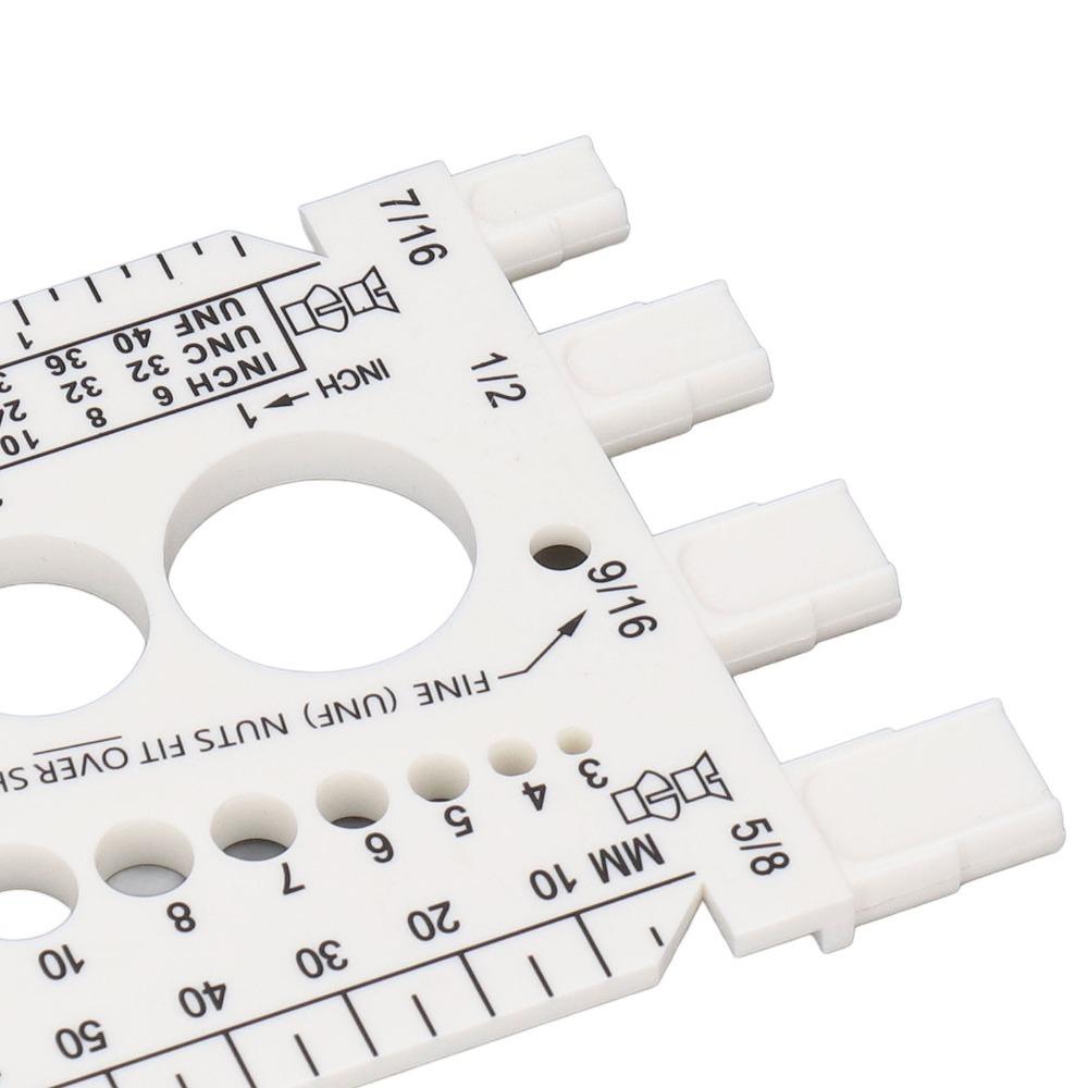 Plastic Material Bolt Identifier Gauge Blue/White Bolt Sizer Thread Gauge Checker Screw Gauges білий
Plastic Material Bolt Identifier Gauge Blue/White Bolt Sizer Thread Gauge Checker Screw Gauges білий