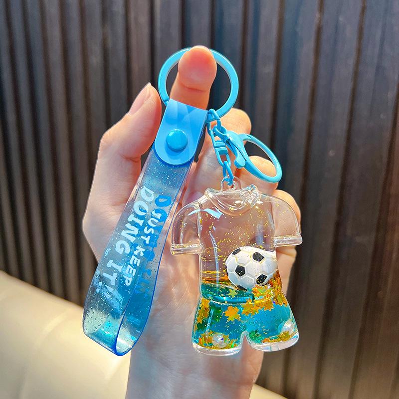 Creative World Cup Glitter Football Car Keychain: Mini Liquid Bottle Pendant Gift синій
Creative World Cup Glitter Football Car Keychain: Mini Liquid Bottle Pendant Gift синій