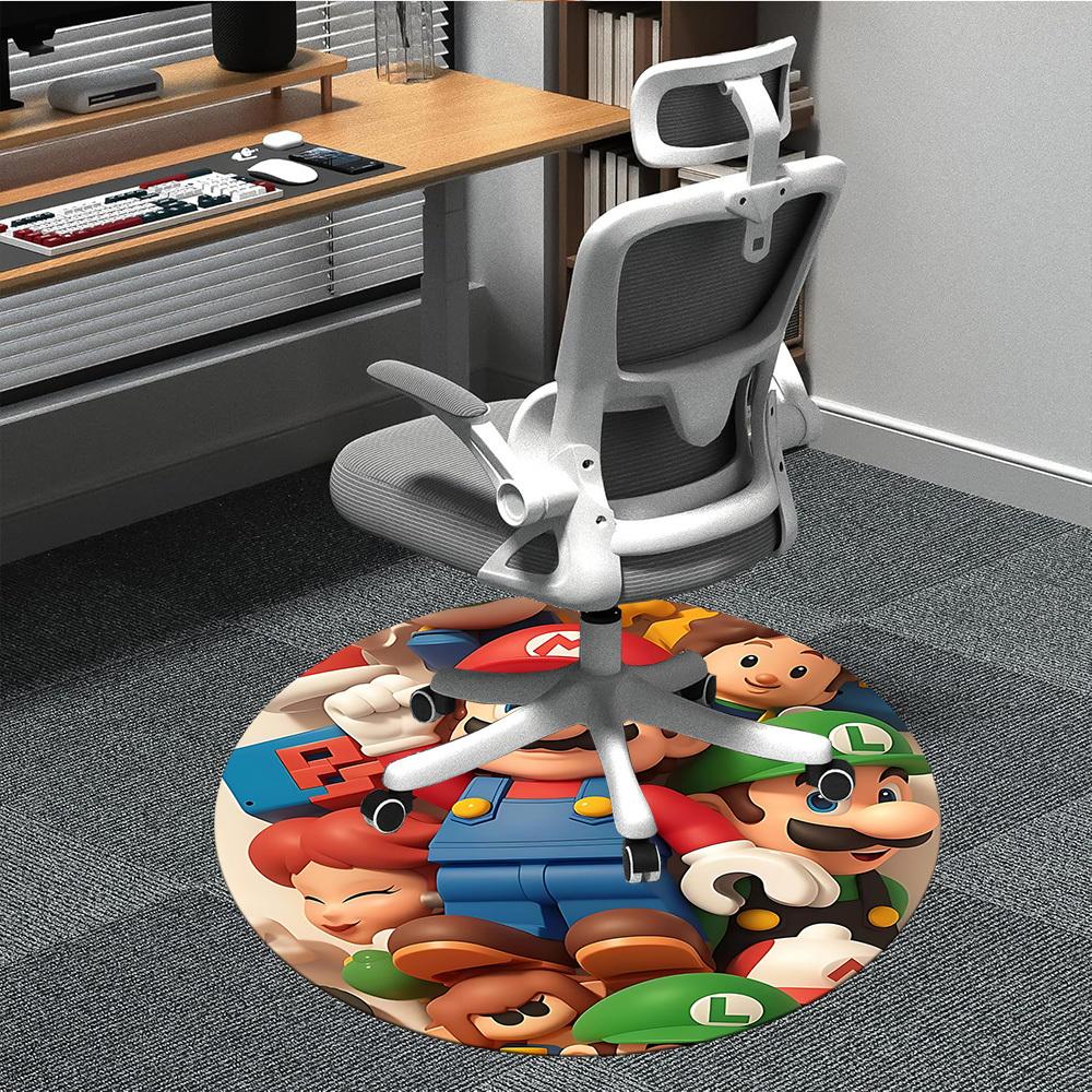 1pc Mario Luigi Office Round Area Rug, Under Office Chairs Bedroom Living Room Home Decor a1022414 80cm by 80cm
1pc Mario Luigi Office Round Area Rug, Under Office Chairs Bedroom Living Room Home Decor a1022414 80cm by 80cm