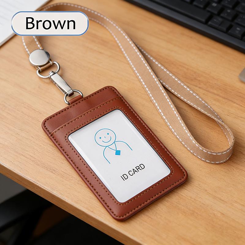 Second Layer Cowhide ID Badge Holder Business Work Card Holders with Neck Lanyard Women Men Formal Staff Office Worker Supplies ID Card Case коричневый
Second Layer Cowhide ID Badge Holder Business Work Card Holders with Neck Lanyard Women Men Formal Staff Office Worker Supplies ID Card Case коричневый