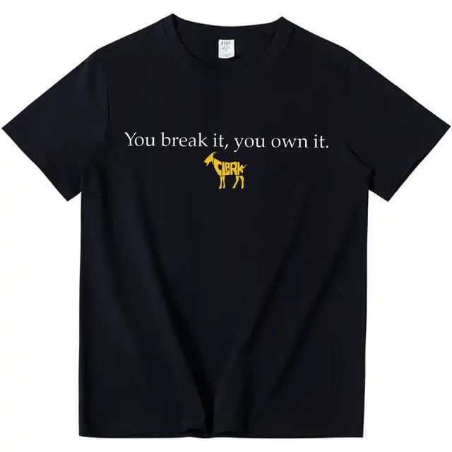 Футболка You Break It You Own It унисекс Clark Goat Graphic Tee Basketball Letter Print Футболка с круглым вырезом и коротким рукавом XX-Large чёрный
Футболка You Break It You Own It унисекс Clark Goat Graphic Tee Basketball Letter Print Футболка с круглым вырезом и коротким рукавом XX-Large чёрный