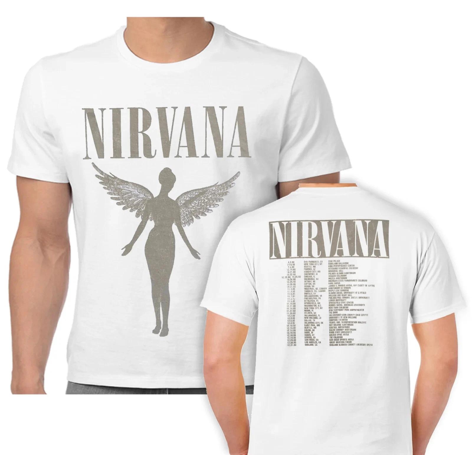 Официальная футболка Nirvana In Utero Tour Ангельский Курт Кобейн Белая Новая от S до XXL 4XL
Официальная футболка Nirvana In Utero Tour Ангельский Курт Кобейн Белая Новая от S до XXL 4XL