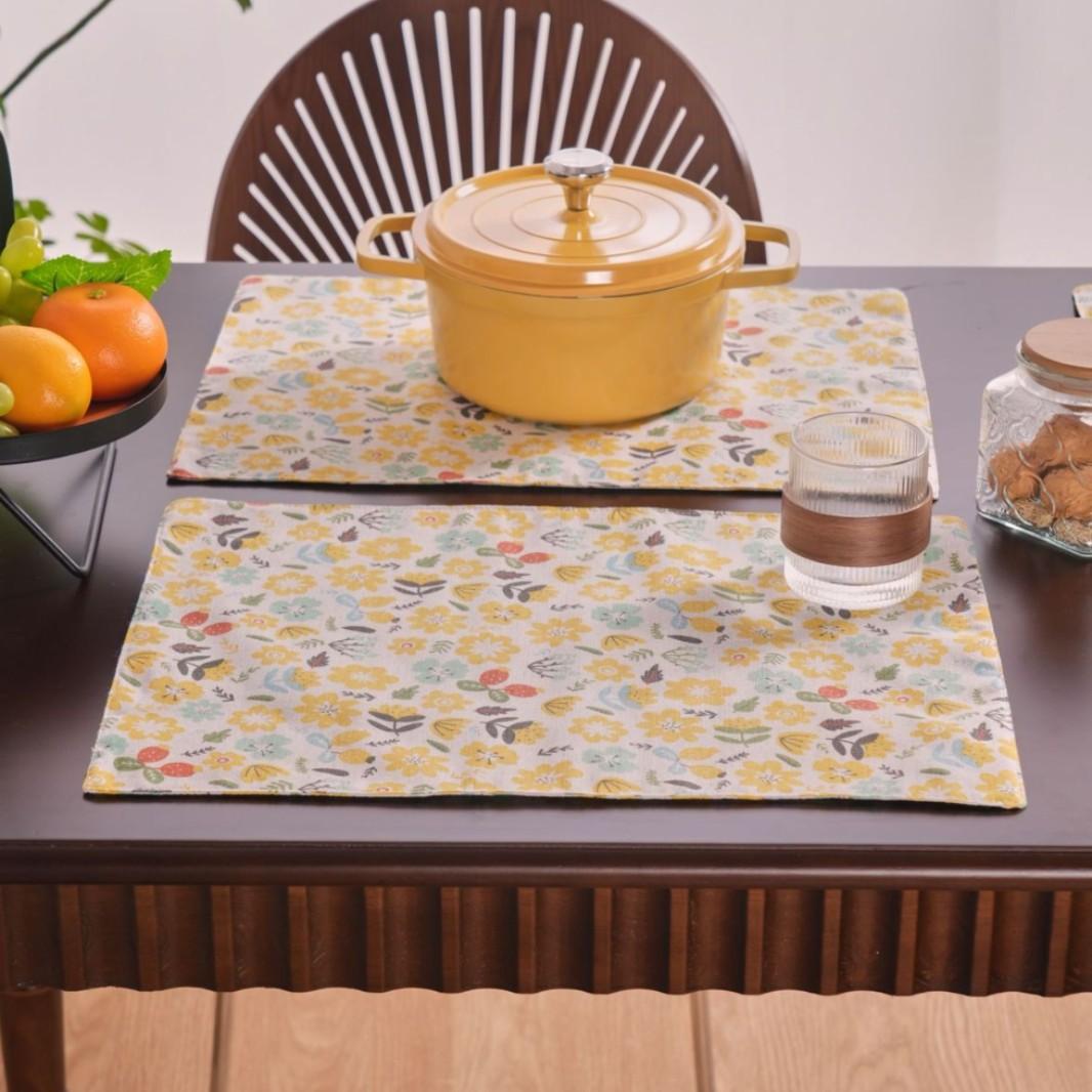 4pcs Retro Floral Printed cotton Linen Placemat Boho Striped Floral Rectangle Placemat Reusable Heat Insulation Table Protection Pad Home Decor 32 x 45cm
4pcs Retro Floral Printed cotton Linen Placemat Boho Striped Floral Rectangle Placemat Reusable Heat Insulation Table Protection Pad Home Decor 32 x 45cm
