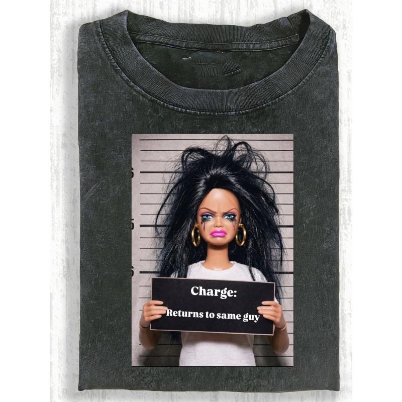 European sizes Retro T-Shirt for men in Black Featuring a Mugshot Design. Perfect for Casual Streetwear M
European sizes Retro T-Shirt for men in Black Featuring a Mugshot Design. Perfect for Casual Streetwear M
