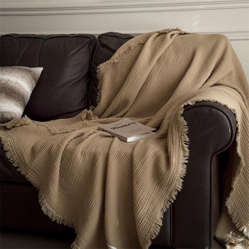 2025 A-Class All-Cotton Summer Quilt: Solid Color Gauze Blanket for Air Conditioning & Travel 80x130cm Random Color
2025 A-Class All-Cotton Summer Quilt: Solid Color Gauze Blanket for Air Conditioning & Travel 80x130cm Random Color