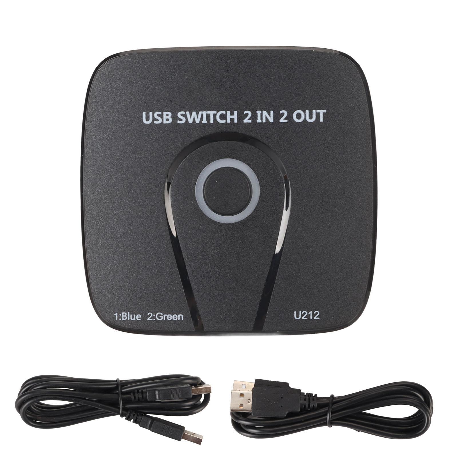 2 in 2 Out USB Switcher Seamless Switching USB Switcher for 2 Computers Share 2 USB Devices Mouse
2 in 2 Out USB Switcher Seamless Switching USB Switcher for 2 Computers Share 2 USB Devices Mouse