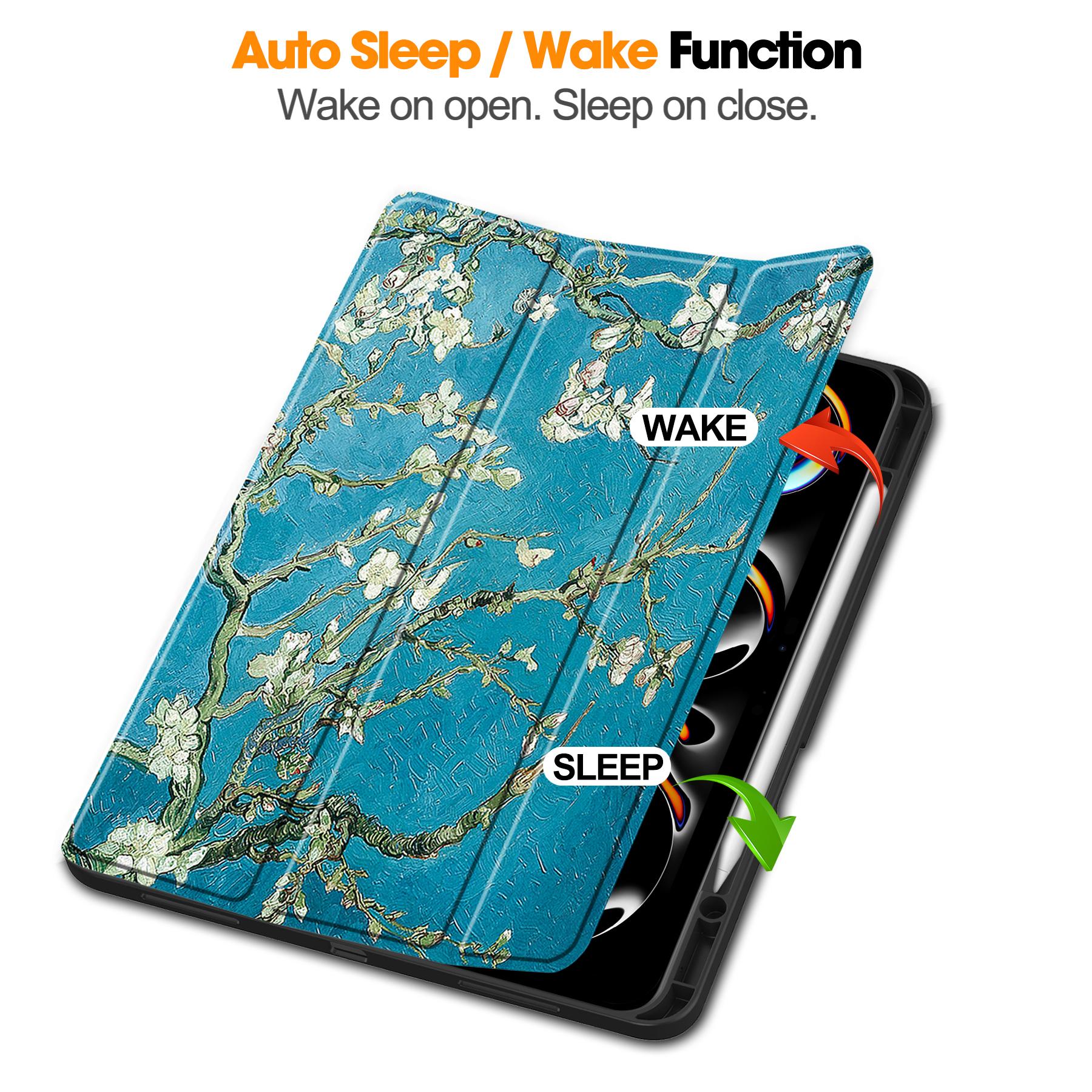 For iPad Pro 13 (2024) Tablet Case Pattern Printing Tri-Fold Stand Leather+TPU Cover with Pen Holder Apricot Blossom
For iPad Pro 13 (2024) Tablet Case Pattern Printing Tri-Fold Stand Leather+TPU Cover with Pen Holder Apricot Blossom