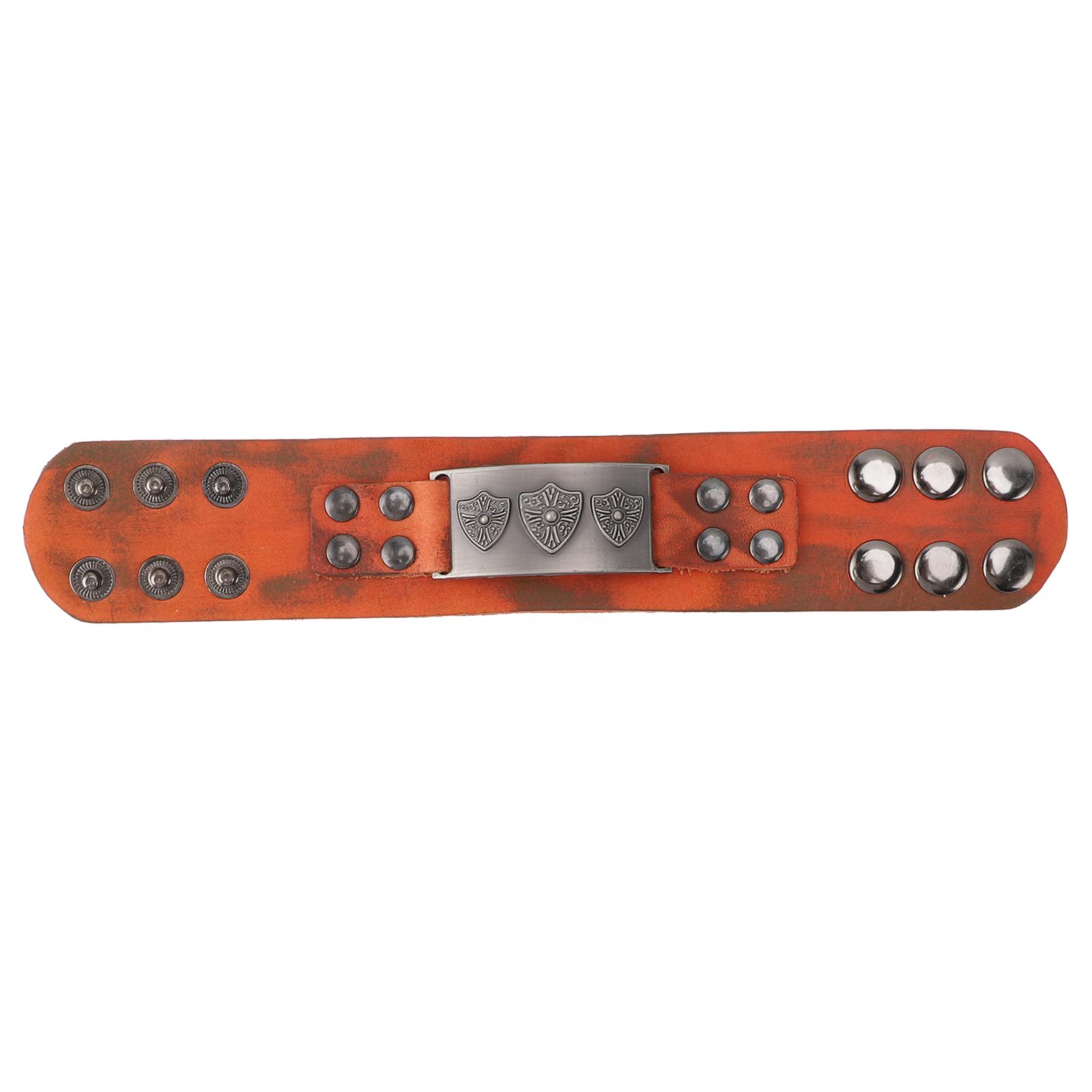 Metal Buckle PU Leather Wristband Adjustable Alloy Snap Button Easy Matching Vintage PU Leather коричневий
Metal Buckle PU Leather Wristband Adjustable Alloy Snap Button Easy Matching Vintage PU Leather коричневий