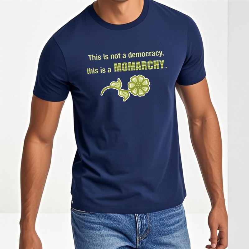 Man Round Neck teeshirt Brand Summer Boys tshirt This Is Not A Democracy This Is A Momarchy Short Sleeve Adult O Neck Tees as the picture6173 темно-синього кольору
Man Round Neck teeshirt Brand Summer Boys tshirt This Is Not A Democracy This Is A Momarchy Short Sleeve Adult O Neck Tees as the picture6173 темно-синього кольору