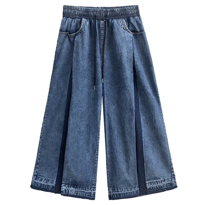 Women s Autumn Wide-Leg Distressed Denim Jeans - Casual, Fashionable, Street-Style Pleated Design One Size синий
Women s Autumn Wide-Leg Distressed Denim Jeans - Casual, Fashionable, Street-Style Pleated Design One Size синий