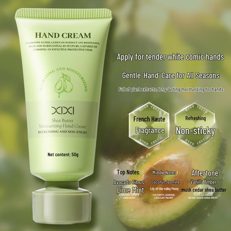 Xixi Shea Butter Hand Cream for Women: Autumn/Winter Deep Moisture, Prevents Dryness, Long-Lasting Fragrance, Refreshing, Non-Greasy.
Xixi Shea Butter Hand Cream for Women: Autumn/Winter Deep Moisture, Prevents Dryness, Long-Lasting Fragrance, Refreshing, Non-Greasy.