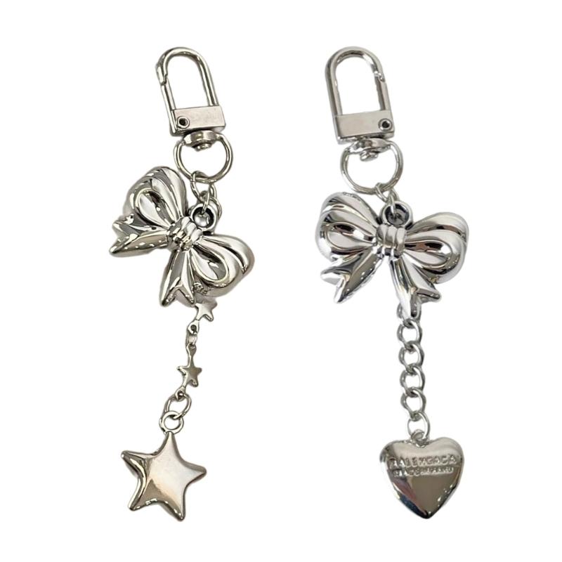 Fashion Heart Bowknot Chain Keychain Pendant Sweet Cool Hanging Decorations Keyring Charm for Purse Bag Backpack Handbag 1
Fashion Heart Bowknot Chain Keychain Pendant Sweet Cool Hanging Decorations Keyring Charm for Purse Bag Backpack Handbag 1