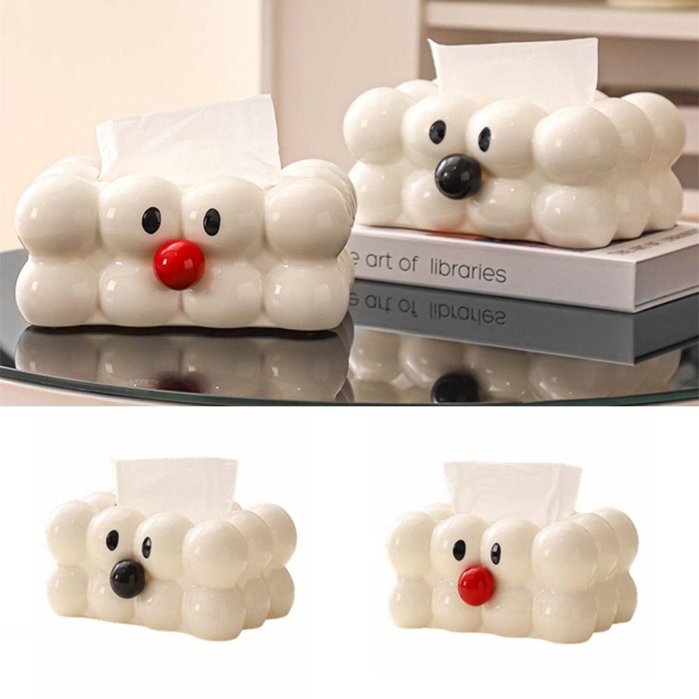 Marshmallow Shaped Paper Holder Creative Tissue Box Holder Paper Napkin Dispenser Dining Table Red Nose
Marshmallow Shaped Paper Holder Creative Tissue Box Holder Paper Napkin Dispenser Dining Table Red Nose