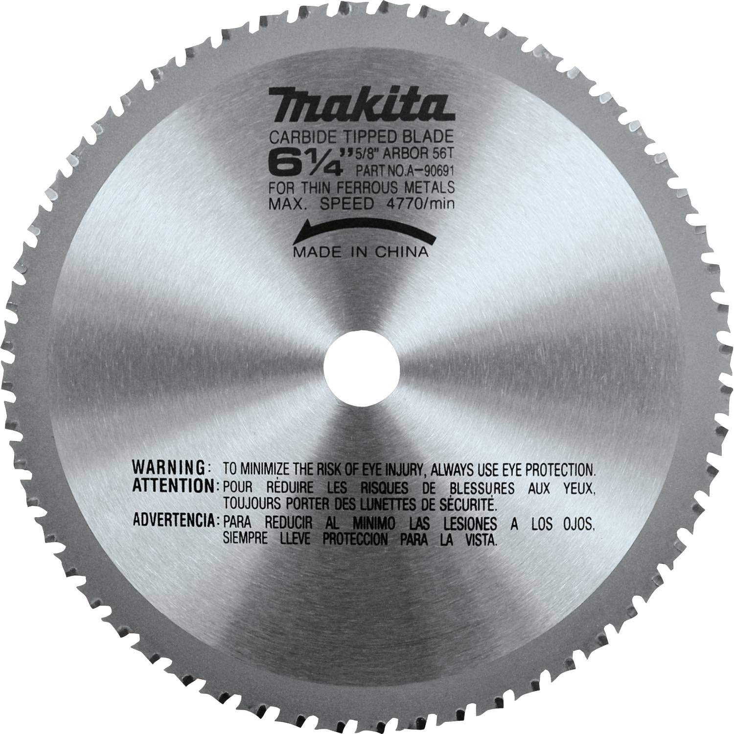 Makita A-31192 Tip Saw for Thin Metal, 160mm Outer Diameter, 56T Tooth
Makita A-31192 Tip Saw for Thin Metal, 160mm Outer Diameter, 56T Tooth