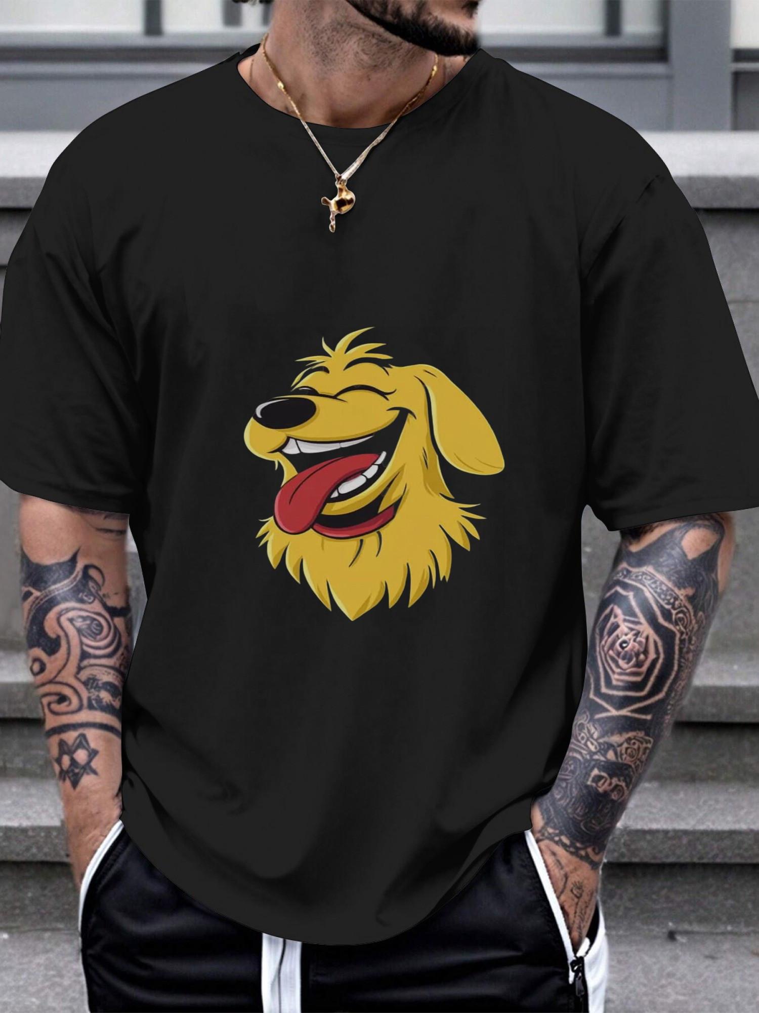 1pc Humorous Laughing Cartoon Dog Graphic T-shirt - 180g Cotton Crew Neck Short Sleeve Tee with Vibrant Single-Sided Print XXXXL
1pc Humorous Laughing Cartoon Dog Graphic T-shirt - 180g Cotton Crew Neck Short Sleeve Tee with Vibrant Single-Sided Print XXXXL