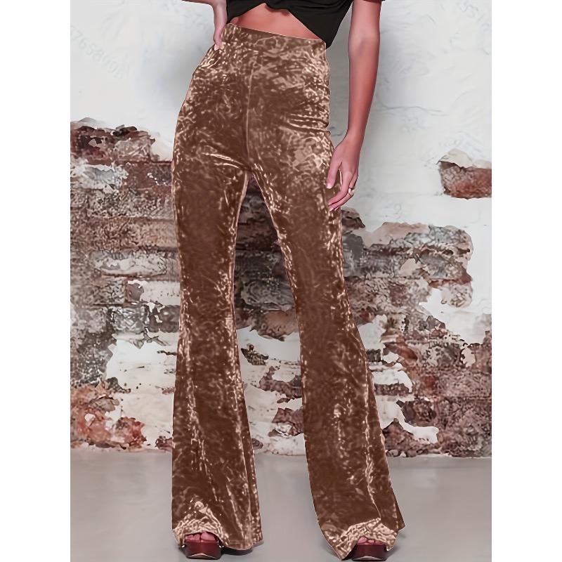 women s Solid High Waist Velvet Flared Leg Long Pants Casual Streetwear Bell Bottom Trousers 3XL коричневий
women s Solid High Waist Velvet Flared Leg Long Pants Casual Streetwear Bell Bottom Trousers 3XL коричневий