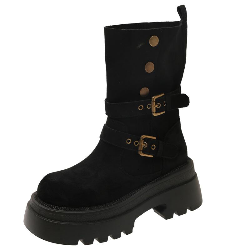 Женские ботинки в британском стиле, теплые и не утомляющие ноги, на толстой подошве, увеличивающие рост, мягкие, эластичные, комфортные, амортизирующие, нескользящие, повседневные, спортивные, ботинки Мартин 40 чёрный
Женские ботинки в британском стиле, теплые и не утомляющие ноги, на толстой подошве, увеличивающие рост, мягкие, эластичные, комфортные, амортизирующие, нескользящие, повседневные, спортивные, ботинки Мартин 40 чёрный