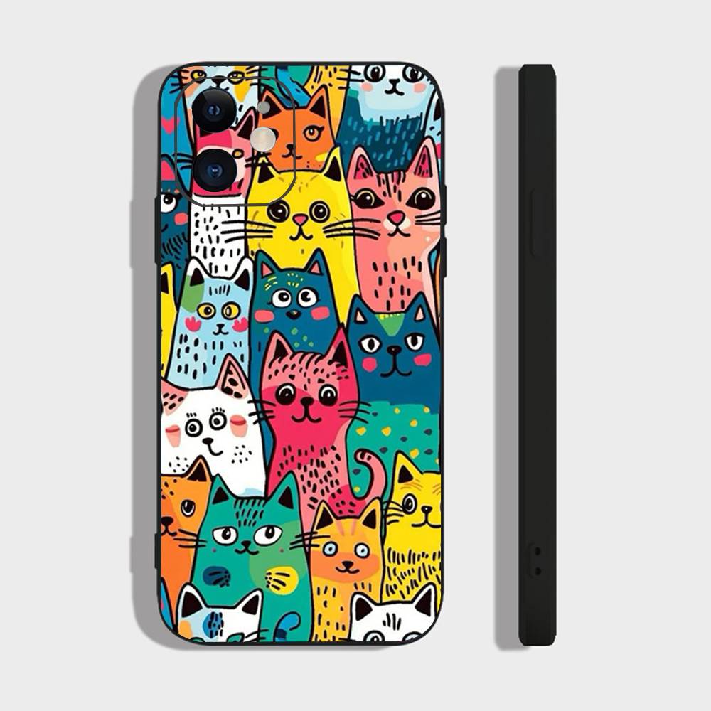 Kitten Full Screen Phone Case For IPhone 17 Air 16 15 14 13 Pro Max 11 12 Black Silicone Cover IPHONE 11
Kitten Full Screen Phone Case For IPhone 17 Air 16 15 14 13 Pro Max 11 12 Black Silicone Cover IPHONE 11