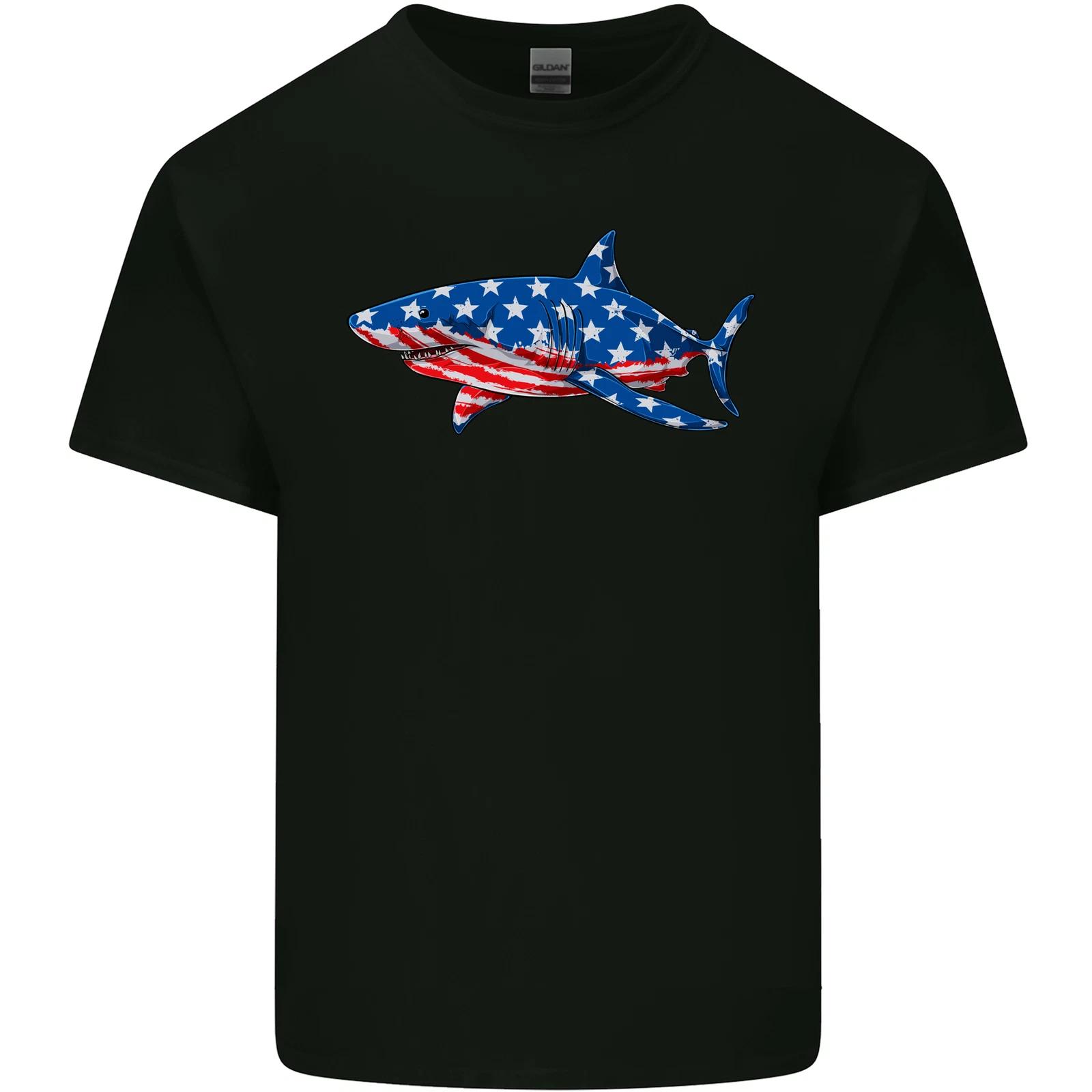 A Shark in American Flag USA Kids T-Shirt Childrens S
A Shark in American Flag USA Kids T-Shirt Childrens S