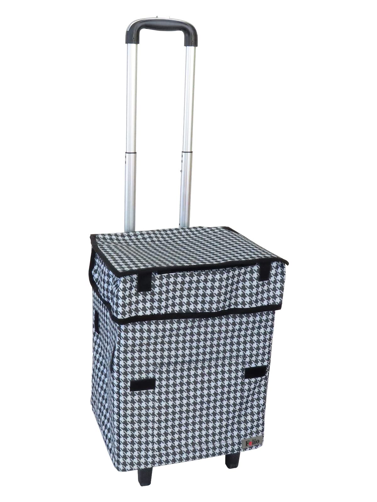 Felio Houndstooth Folding Shopping Cart with Double Handles, F21295
Felio Houndstooth Folding Shopping Cart with Double Handles, F21295