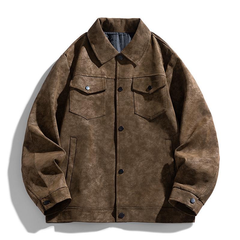 Весенне-осенняя новая мужская куртка с лацканами, винтажная куртка из ПУ кожи, мужская повседневная куртка свободного кроя 4XL
Весенне-осенняя новая мужская куртка с лацканами, винтажная куртка из ПУ кожи, мужская повседневная куртка свободного кроя 4XL