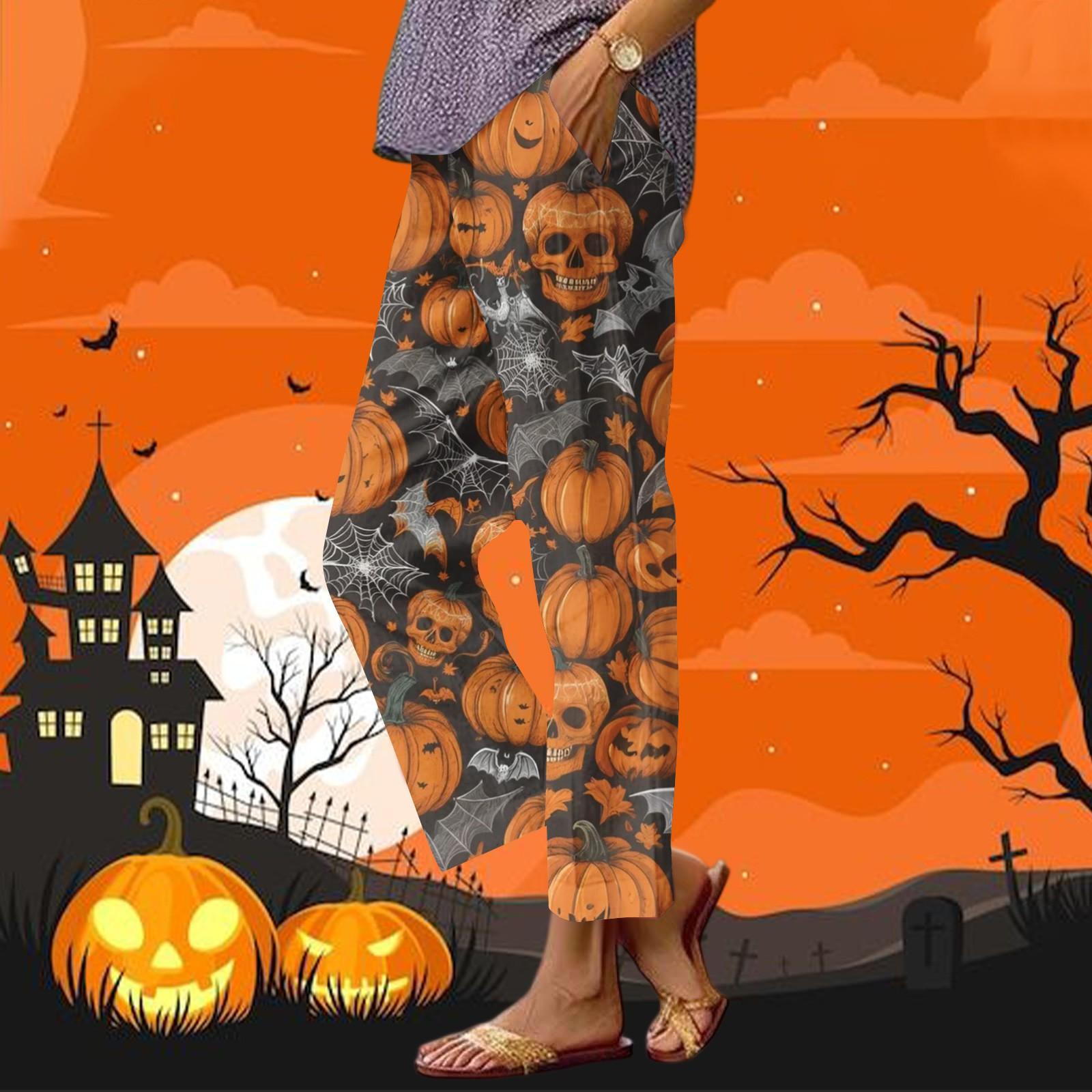 Women s Casual Fashion Halloween Printed Straight Leg Pants Pants With Pockets S
Women s Casual Fashion Halloween Printed Straight Leg Pants Pants With Pockets S