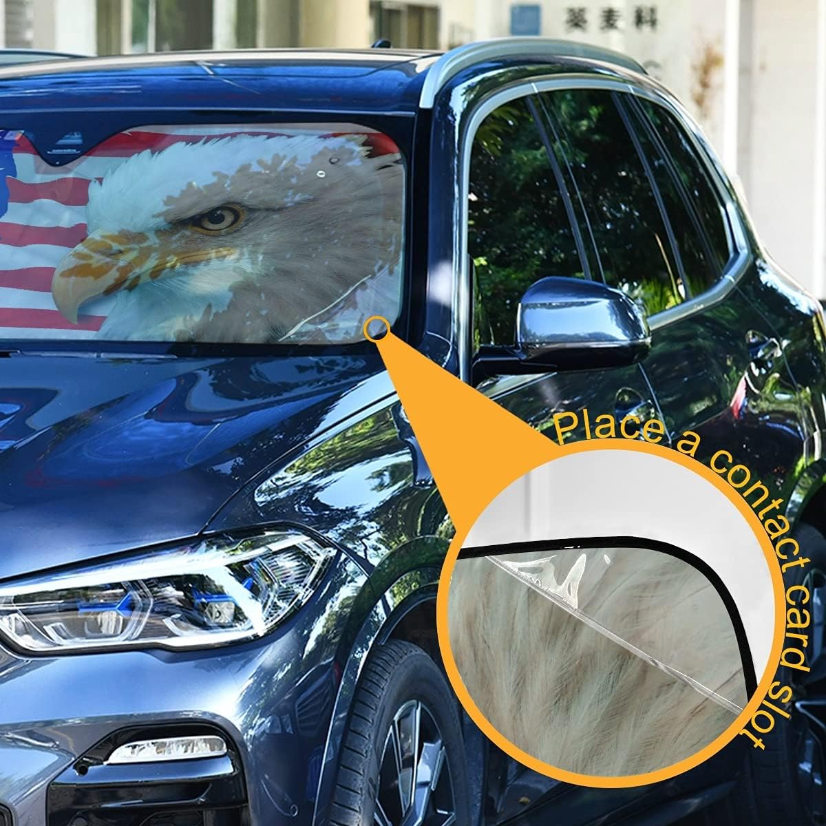 Car Windshield Sunshade Flag of USA, Blocks Sun Visor Protector Foldable Sun Shield Keep Your Vehicle Cool, Fits Windshields of Most Sizes Color 5
Car Windshield Sunshade Flag of USA, Blocks Sun Visor Protector Foldable Sun Shield Keep Your Vehicle Cool, Fits Windshields of Most Sizes Color 5