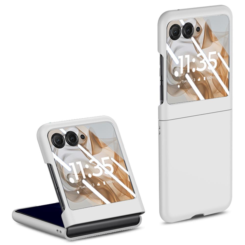 For Motorola Razr 50 5G Case Skin-Touch PC Phone Cover with Rear Screen Protector White
For Motorola Razr 50 5G Case Skin-Touch PC Phone Cover with Rear Screen Protector White