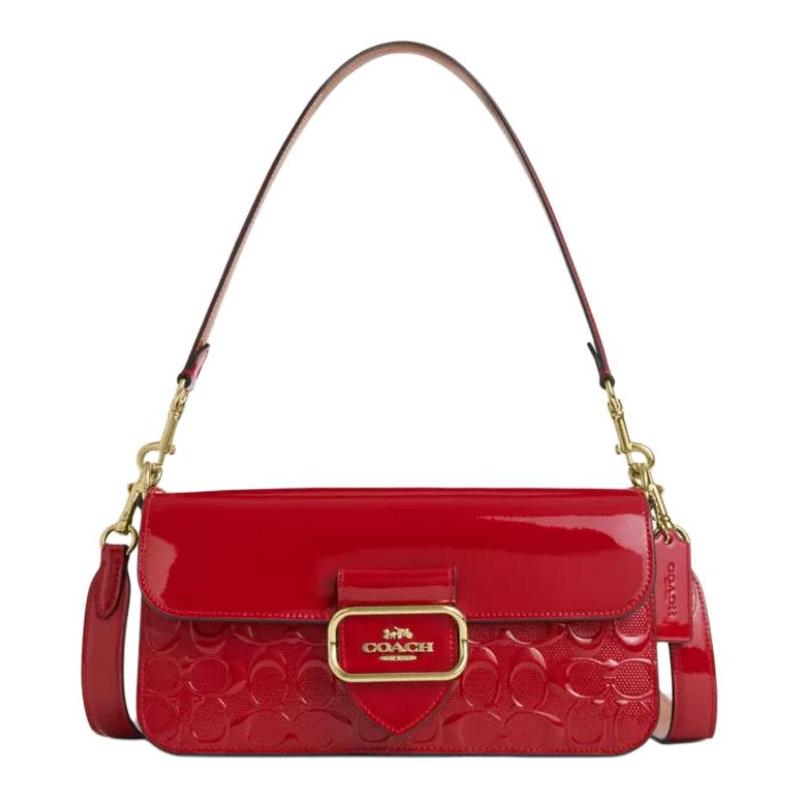 COACH Morgan 27 logo buckle closure cow split leather crossbody shoulder bag large women s red червоний
COACH Morgan 27 logo buckle closure cow split leather crossbody shoulder bag large women s red червоний