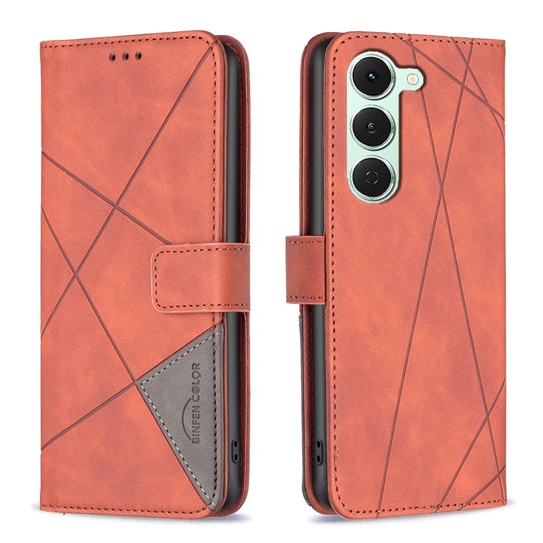 For TECNO Spark 40 Pro+ 4G Phone Case BINFEN COLOR Wallet Stand Geometry Imprinted Leather Cover Brown
For TECNO Spark 40 Pro+ 4G Phone Case BINFEN COLOR Wallet Stand Geometry Imprinted Leather Cover Brown