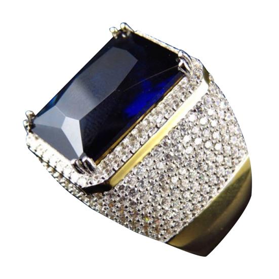 Punk Men Square Shape Faux Ruby Sapphire Inlaid Finger Ring Party Jewelry Gift US 9 синий
Punk Men Square Shape Faux Ruby Sapphire Inlaid Finger Ring Party Jewelry Gift US 9 синий