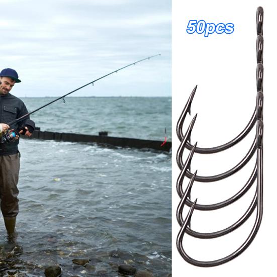50Pcs Fishhooks High Strength Fishing Easy to Carry Practical Hooks Accessory for Outdoor 12
50Pcs Fishhooks High Strength Fishing Easy to Carry Practical Hooks Accessory for Outdoor 12