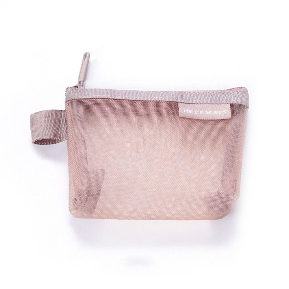 Lipstick Cosmetic Bag Clear Mesh Bag Small Item Bag Fresh Color Card Bag Mini Coin Purse Women
Lipstick Cosmetic Bag Clear Mesh Bag Small Item Bag Fresh Color Card Bag Mini Coin Purse Women
