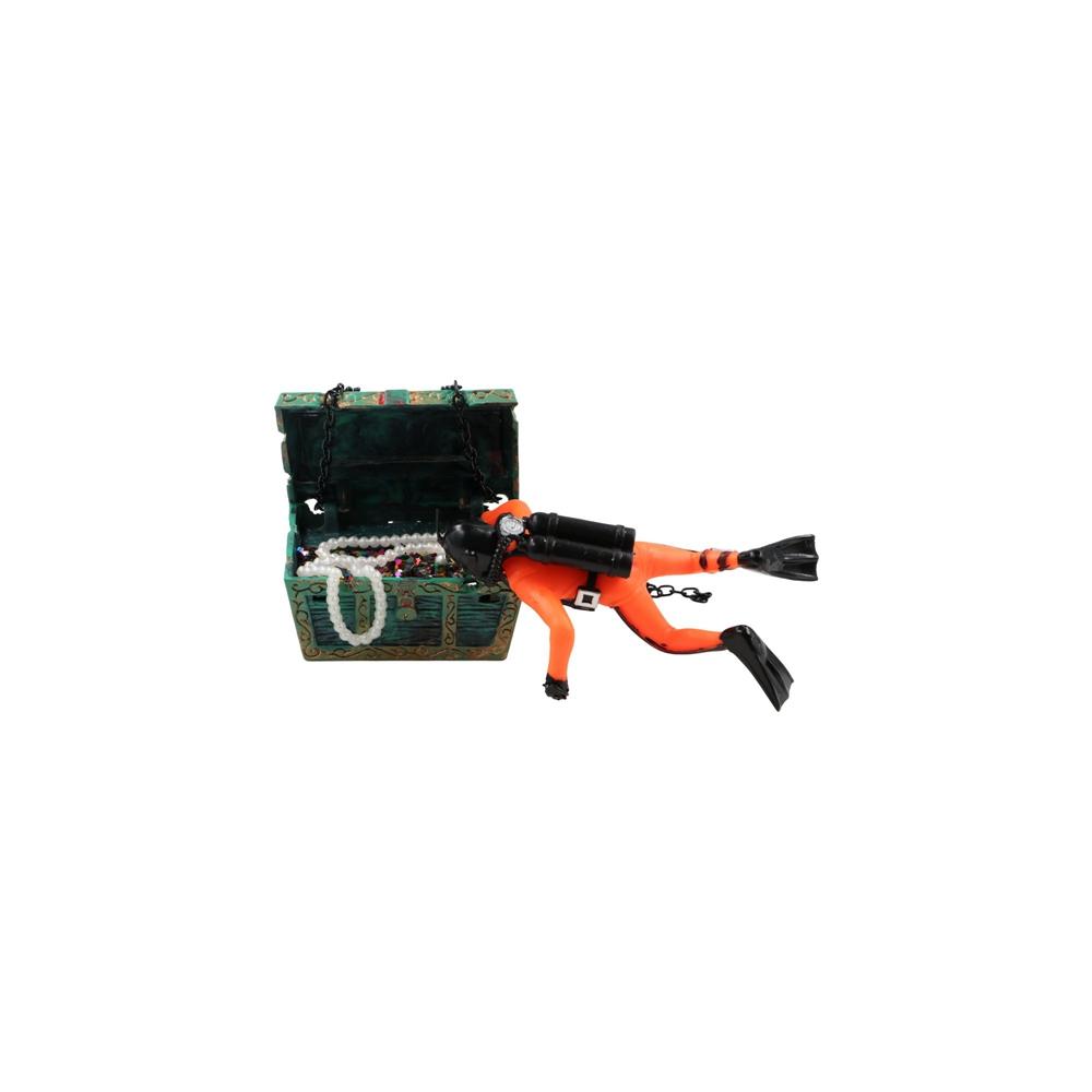 Diver Treasure Box Fish Tank Decor Pneumatic Ornament Air Pump Connecting Aquarium Decoration чёрный
Diver Treasure Box Fish Tank Decor Pneumatic Ornament Air Pump Connecting Aquarium Decoration чёрный